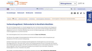 
                            11. Vorbereitungsdienst / Referendariat in Nordrhein-Westfalen ...