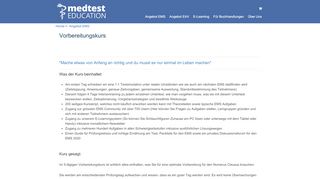 
                            4. Vorbereitungskurs - Medtest Schweiz GmbH
