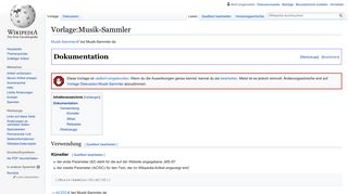 
                            6. Vorlage:Musik-Sammler – Wikipedia