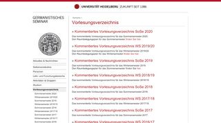 
                            6. Vorlesungsverzeichnis - Germanistisches Seminar - Universität ...