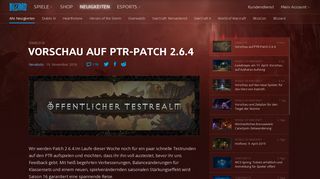 
                            7. Vorschau auf PTR-Patch 2.6.4 — Diablo III — Blizzard-Neuigkeiten