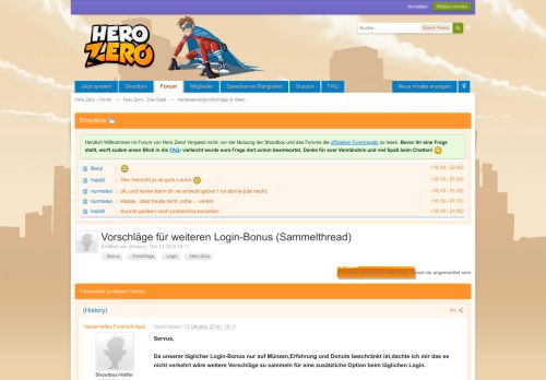 
                            2. Vorschläge für weiteren Login-Bonus (Sammelthread ...