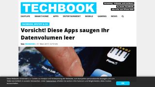 
                            12. Vorsicht! Diese Apps saugen Ihr Datenvolumen leer | TECHBOOK