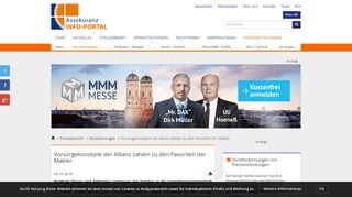 
                            7. Vorsorgekonzepte der Allianz zählen zu den Favoriten der Makler ...