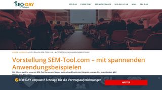 
                            4. Vorstellung SEM-Tool.com – mit spannenden Anwendungsbeispielen ...