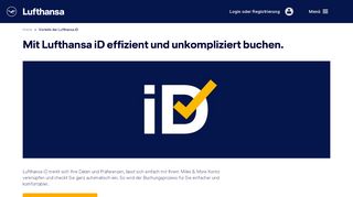 
                            1. Vorteile der Lufthansa iD
