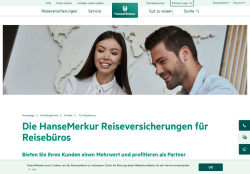 
                            10. Vorteile für Reisebüros als Partner der HanseMerkur Reiseversicherung