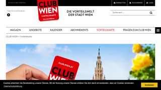 
                            4. Vorteilskarte - CLUB WIEN - wien.at