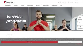 
                            1. Vorteilsprogramm Landingpage Übergang | Fitness First