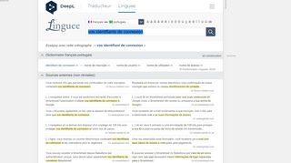 
                            9. vos identifiants de connexion - Traduction portugaise – Linguee