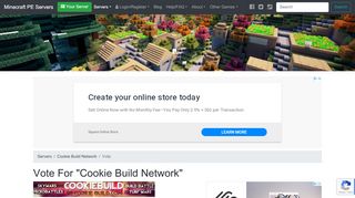 
                            6. Vote for Cookie Build Network - Minecraft PE Server List