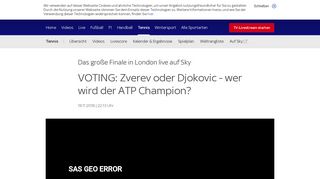 
                            5. VOTING: Zverev oder Djokovic - wer wird der ATP Champion? | Tennis ...