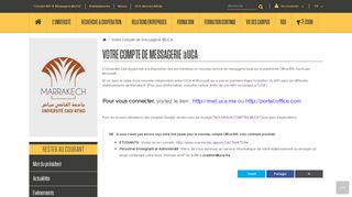
                            6. Votre compte de messagerie @UCA