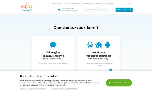 
                            6. Votre espace client en ligne | Ethias