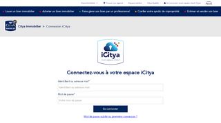 
                            11. Votre espace client i-CITYA sécurisé - Êtes-vous ... - Citya Immobilier