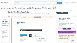 
                            5. Votre Hostpoint Control Panel MANUEL. Version 2.5 /janvier PDF