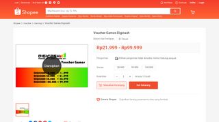 
                            7. Voucher Games Digicash | Shopee Indonesia