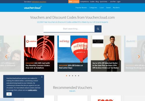 
                            1. Vouchers and Discount Codes from vouchercloud