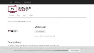 
                            11. VOX Now - fernsehenonline.at