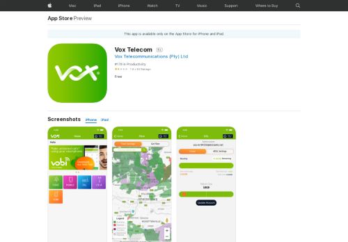 
                            4. Vox Telecom on the App Store - iTunes - Apple