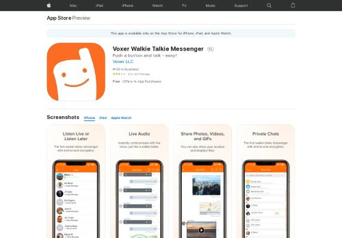 
                            4. Voxer Walkie Talkie Messenger on the App Store - iTunes - Apple