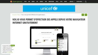 
                            7. Vox.io vous permet d'effectuer des appels depuis votre navigateur ...