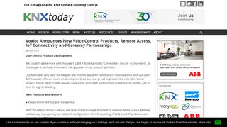 
                            12. Voxior Announces New Voice Control Products, Remote Access, IoT ...