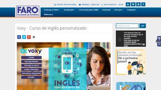 
                            10. Voxy - Curso de Inglês personalizado | FARO