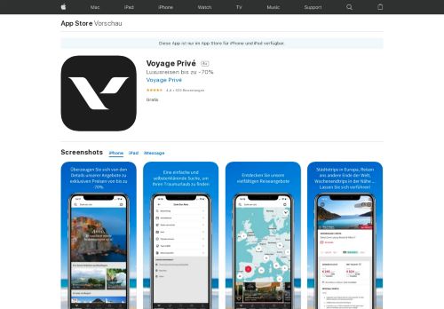 
                            8. Voyage Privé im App Store - iTunes - Apple