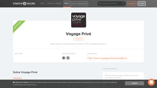 
                            6. Voyage Privé - Su perfil en Startupxplore