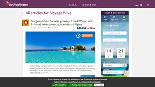 
                            4. Voyage Prive: The hottest deals - HolidayPirates