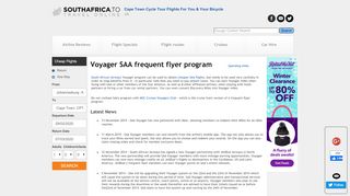 
                            6. Voyager SAA Frequent Flyer Program - South Africa Travel Online
