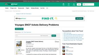 
                            10. Voyages SNCF tickets Delivery Problems - Train Travel Forum ...