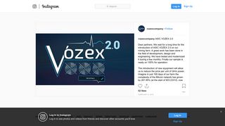 
                            11. Vozex is a Company on Instagram: “ASIC VOZEX 2.0 Dear partners ...