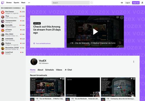 
                            5. VozEX - Twitch