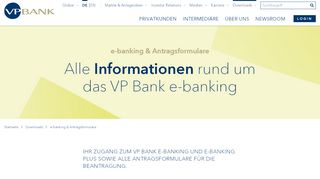 
                            3. VP Bank - e-banking Software & Antragsformulare