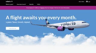 
                            9. v.pass: travel once a month with Volaris