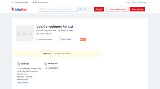 
                            9. Vpd Consultants Pvt Ltd in Borivali East Mumbai - Infoline.com