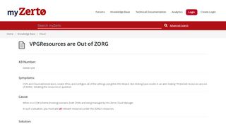 
                            7. VPGResources are Out of ZORG - MyZerto