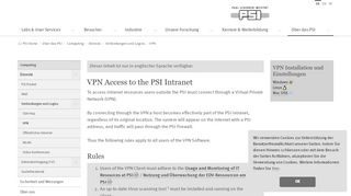 
                            3. VPN Access to the PSI Intranet | Paul Scherrer Institut (PSI)