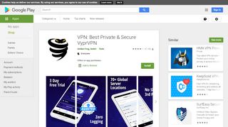 
                            10. VPN: Best Private & Secure VyprVPN - Apps on Google Play