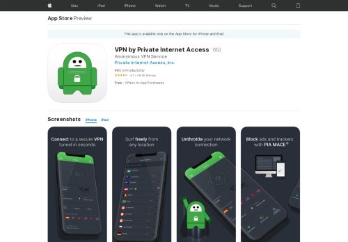 
                            8. VPN by Private Internet Access on the App Store - iTunes - Apple