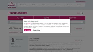 
                            11. VPN Citrix issue - Plusnet Community