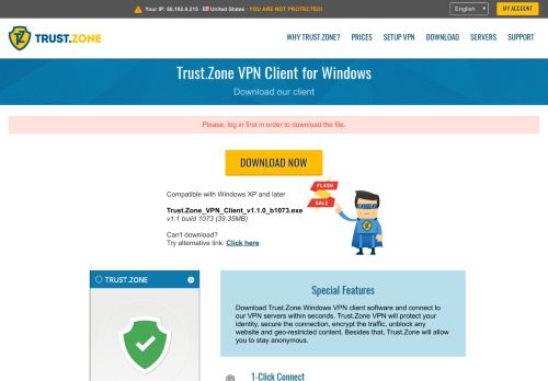 
                            2. VPN client for Windows. Trust.Zone - The One To Rely On! - Trusted ...