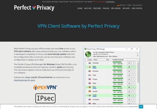 
                            12. VPN Client Software with exclusive features | Perfect Privacy