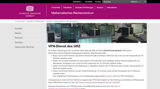 
                            2. VPN-Dienst des URZ - TU Chemnitz