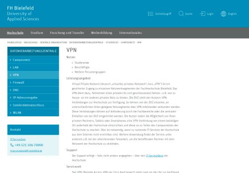 
                            11. VPN | FH Bielefeld