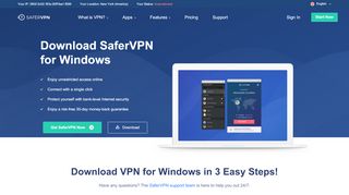 
                            8. VPN for Windows PC - Download Free The Fastest VPN | SaferVPN