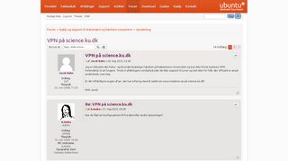 
                            10. VPN på science.ku.dk - Ubuntu Danmark support