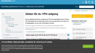 
                            10. VPN - remote.au.dk - Medarbejdere - Aarhus Universitet